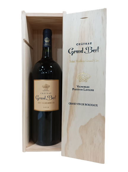 Coffret 1 Magnum de Château Grand Bert AOC Saint Emilion Grand Cru 2022